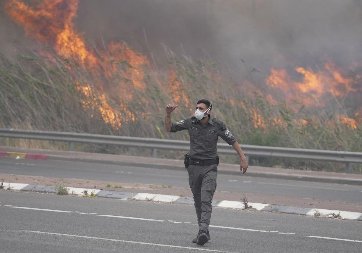 Incendios en los bosques próximos a Jerusalén.