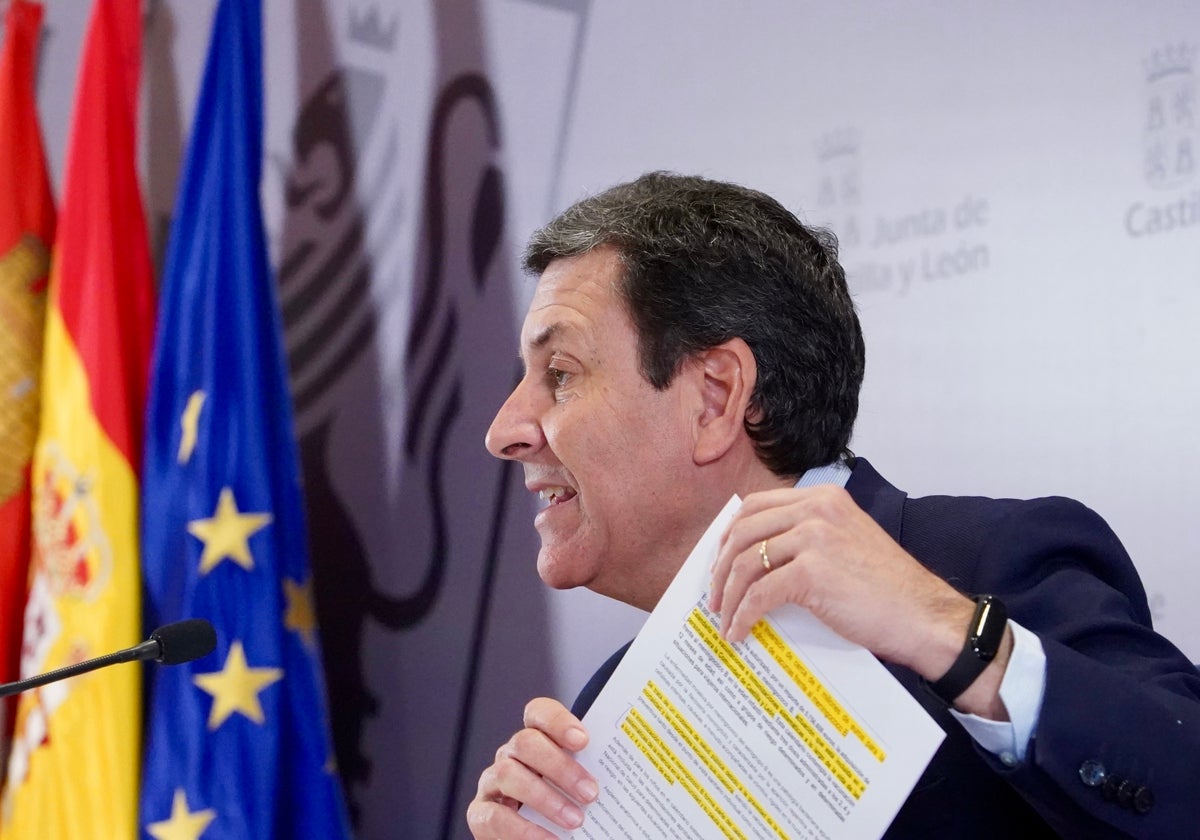 Carlos Fernández Carriedo, durante su comparecencia de este miércoles