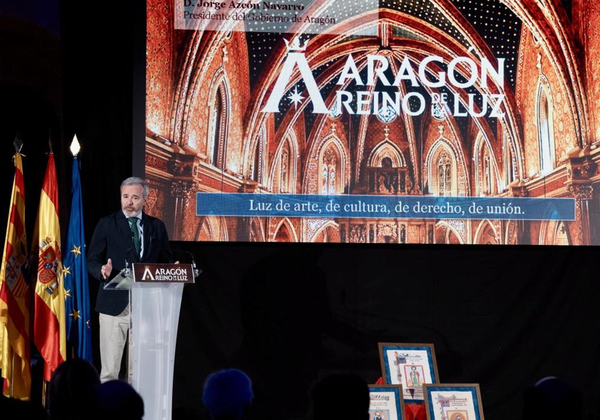Azcón ha presentado este miércoles 30 de abril el proyecto 'Aragón, reino de la luz'