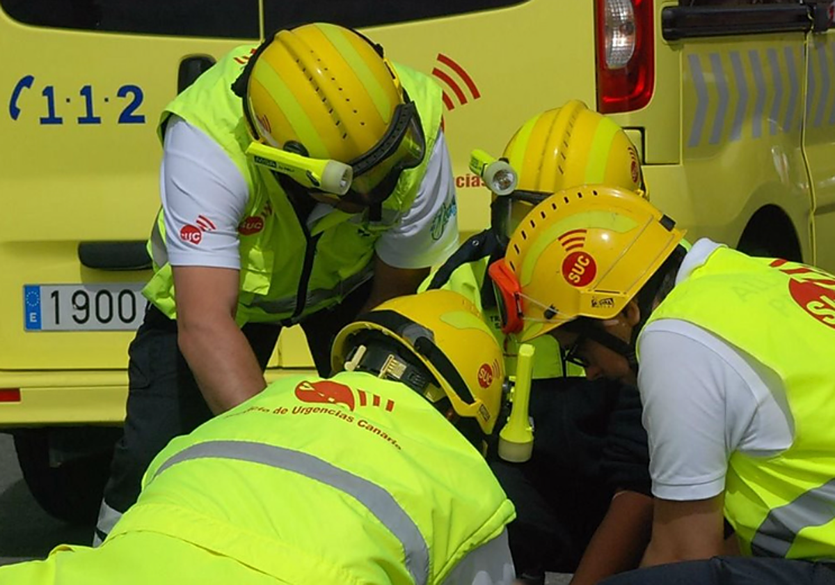 Atención sanitaria del SUC en foto de archivo