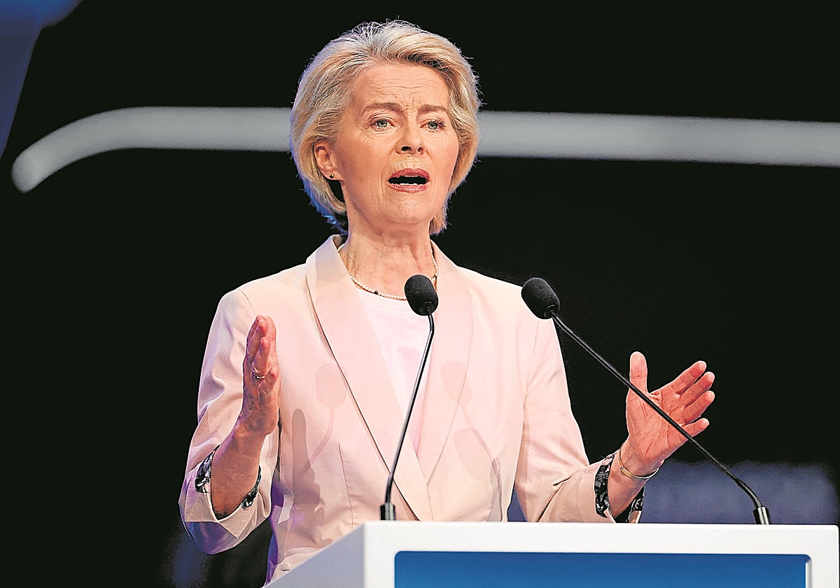 La presidenta de la Comisión Europea, Ursula von der Leyen