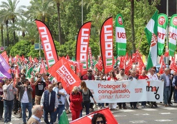 CC.OO. carga contra la patronal en el 1 de Mayo: «Ya está bien de que los empresarios se lo lleven calentito»