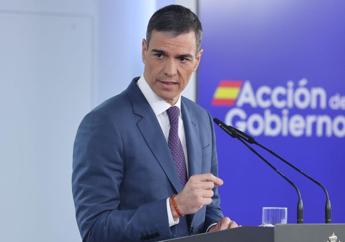 El presidente del Gobierno, Pedro Sánchez
