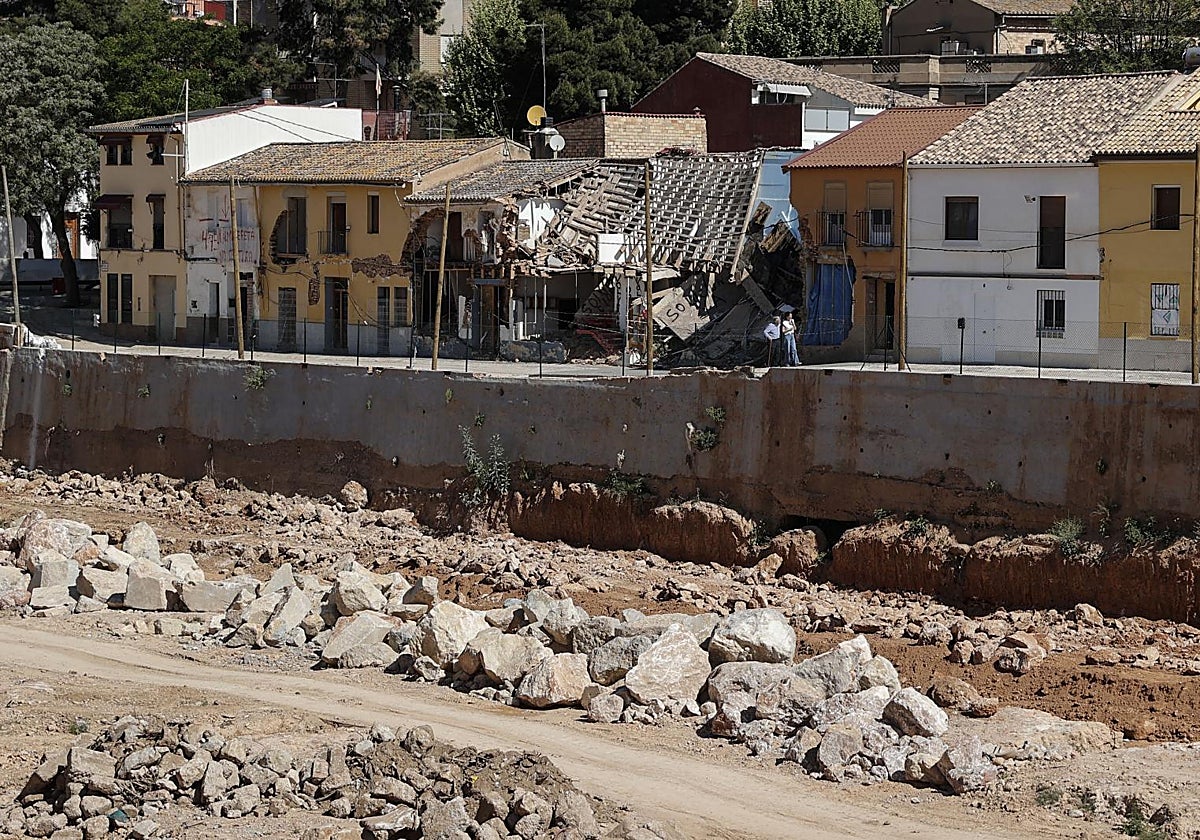 Imagen de una zona afectada por la dana del 29 de octubre en Valencia, seis meses después