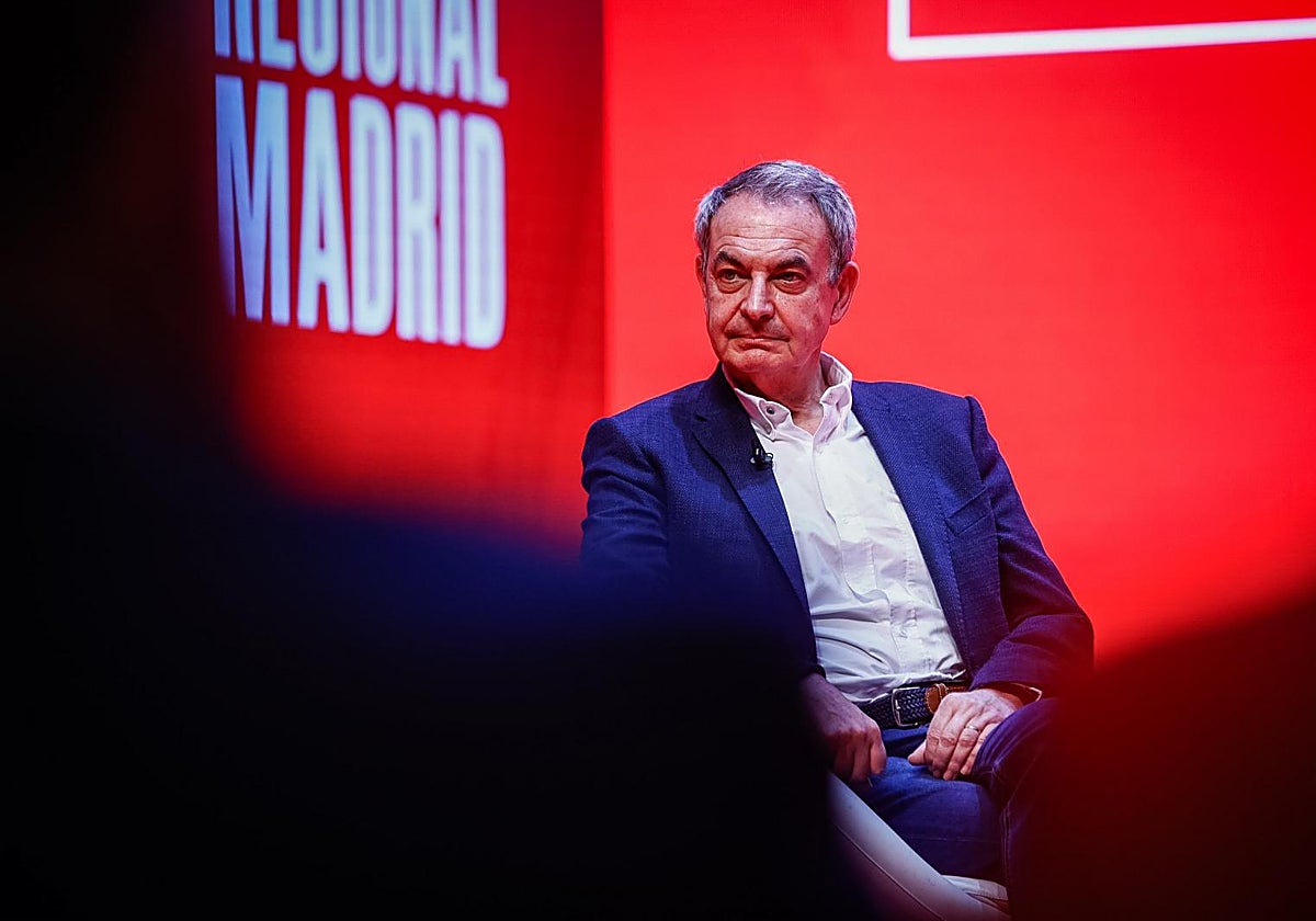 José Luis Rodríguez Zapatero, en el Congreso regional del PSOE de Madrid