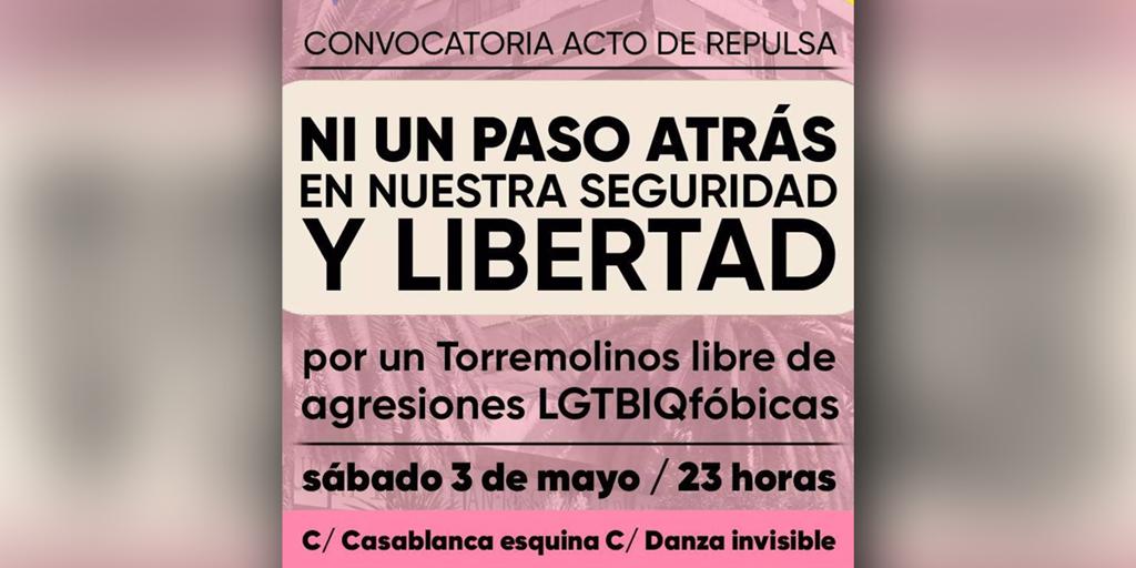 El Ayuntamiento de Torremolinos lamenta una segunda agresión homófoba en menos de 24 horas