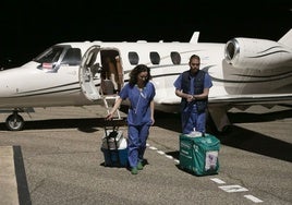 La cronología de un vuelo para un trasplante en Córdoba, en imágenes