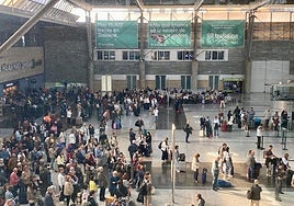 Desconcierto e indignación en la estación de trenes de Málaga: «Vamos a ver si no perdemos todo el dinero»
