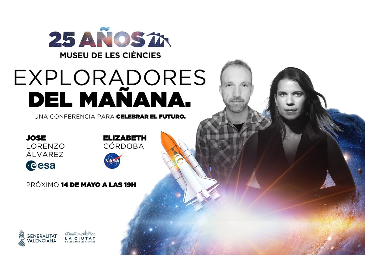 Imagen del cartel de la conferencia 'Exploradores del mañana'
