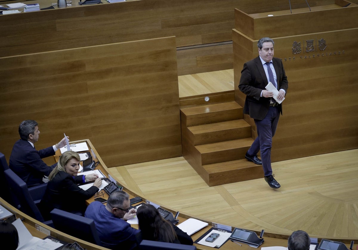 Imagen de archivo del portavoz de Vox en las Cortes Valenciana, José María Llanos