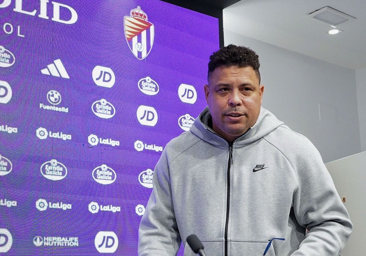 El actual presidente del Real Valladolid, Ronaldo Nazario