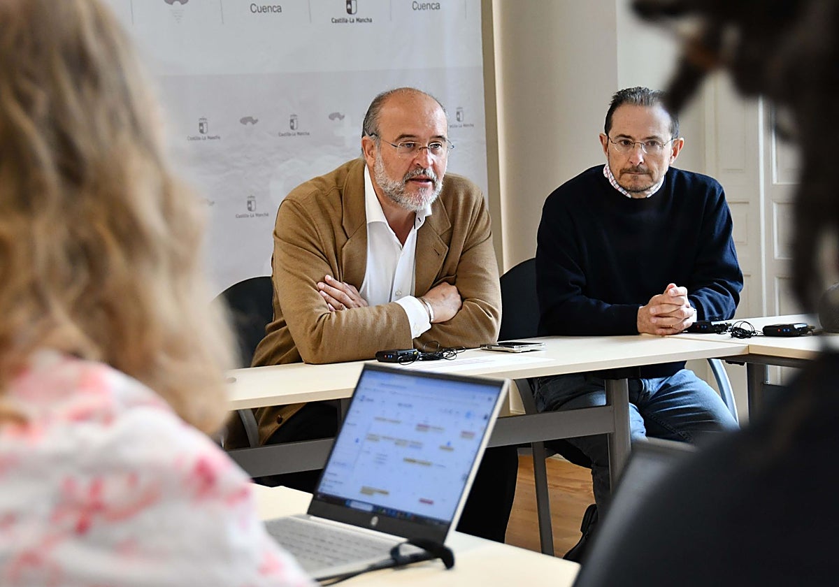 José Luis Martínez Guijarro durante su intervención en esta jornada, celebrada en Cuenca