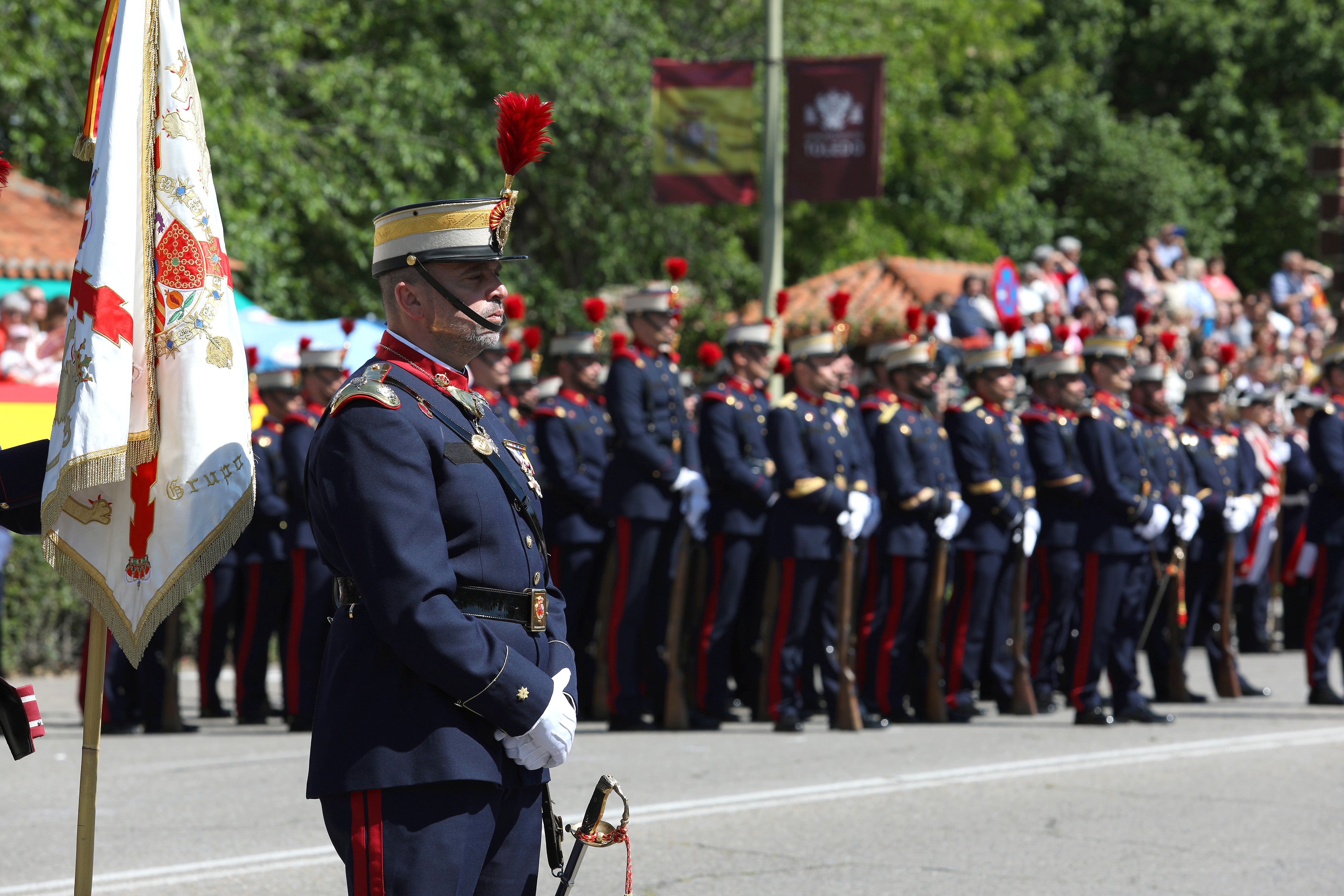 Las imágenes de la despedida de la Guardia Real de Toledo