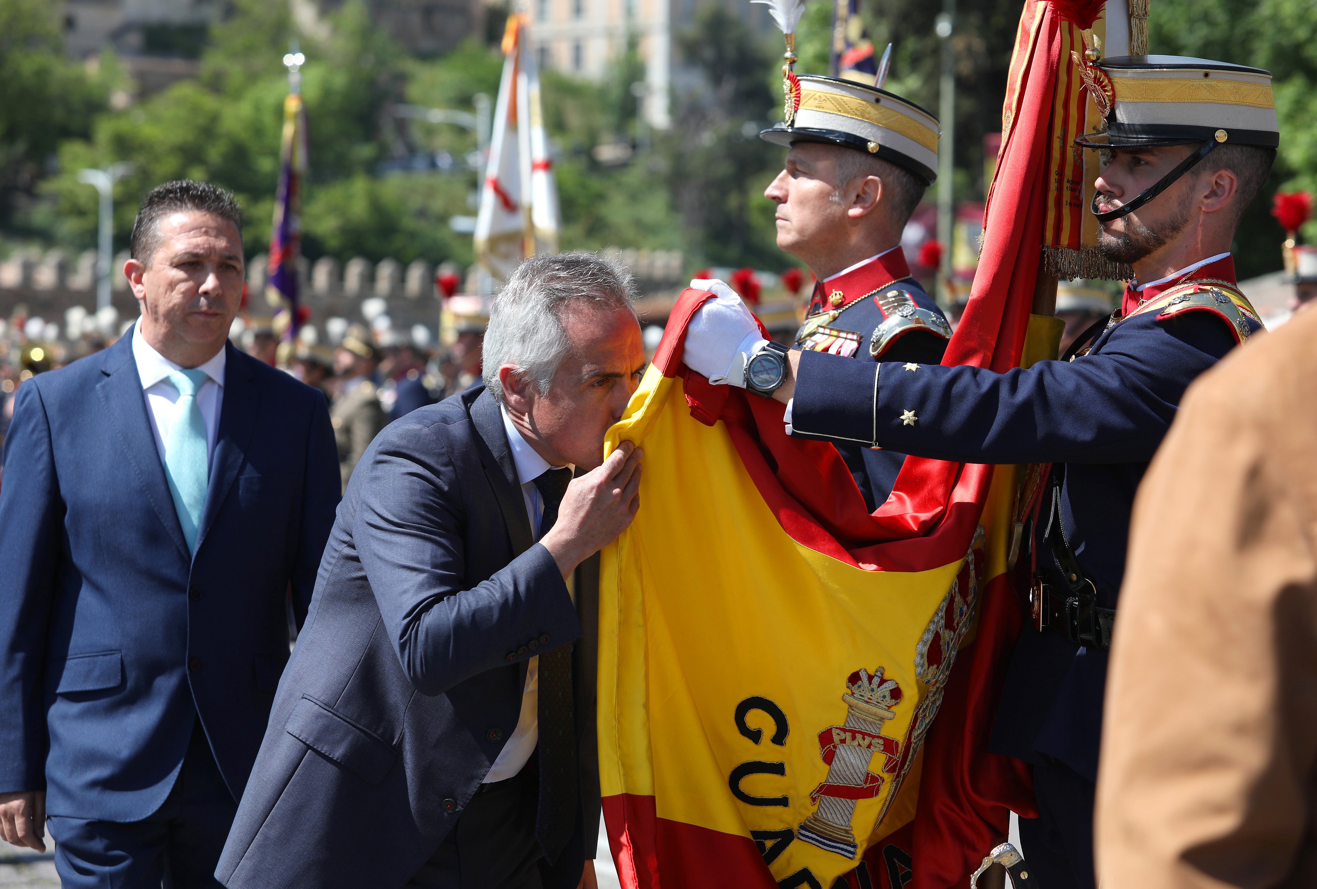 Las imágenes de la despedida de la Guardia Real de Toledo