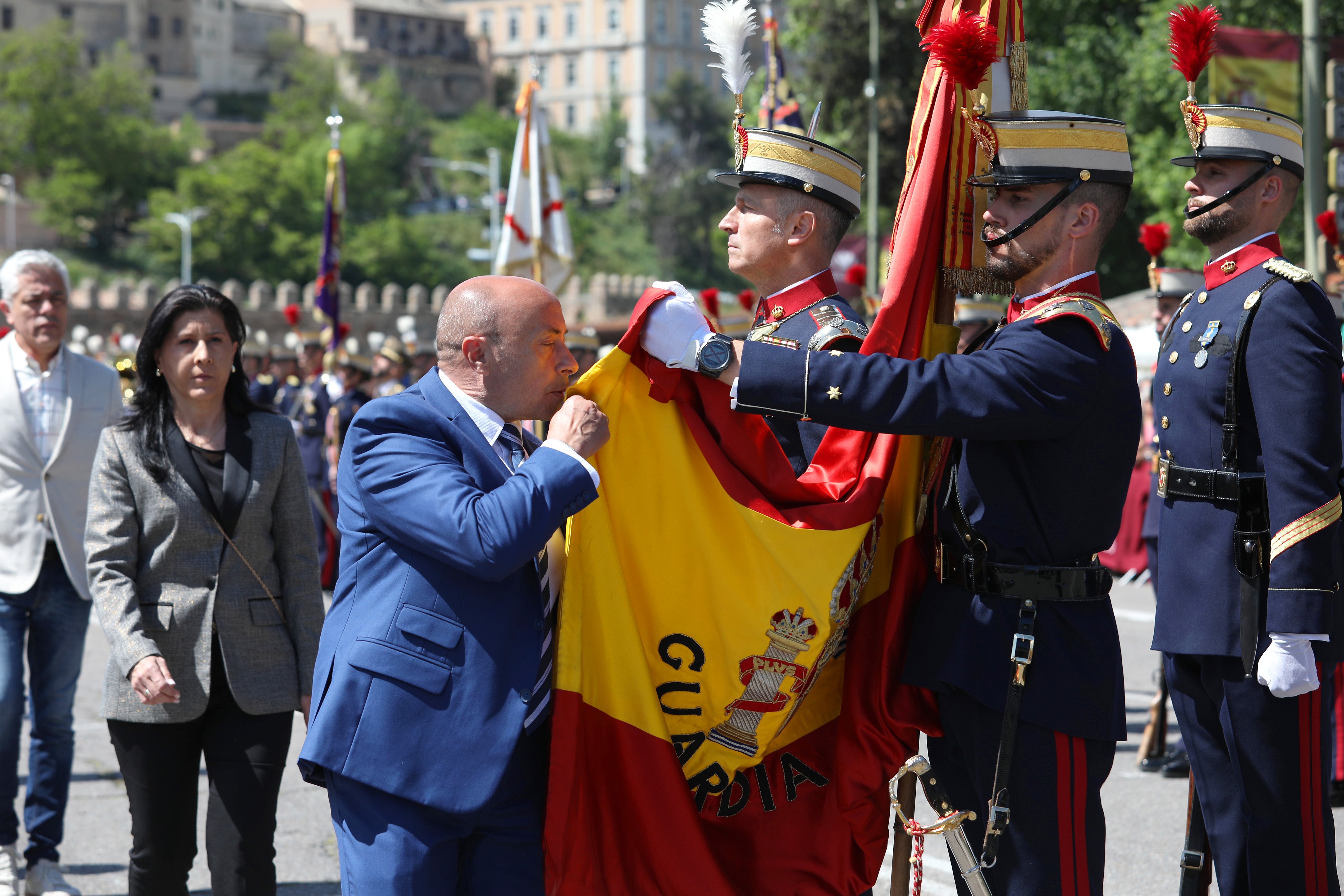 Las imágenes de la despedida de la Guardia Real de Toledo