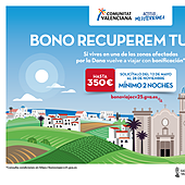 Bono Viaje Recuperem Turisme 2025 para afectados por la dana: fechas, inscripción y precios