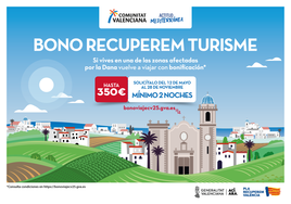 Bono Viaje Recuperem Turisme 2025 para afectados por la dana: fechas, inscripción y precios
