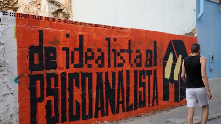 Imagen de un grafiti en el barrio de Lagunillas