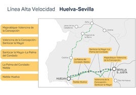 Transportes recibe 15 ofertas para la redacción de los proyectos de la alta velocidad Sevilla-Huelva