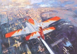 Ayuso lleva una exposición de la Patrulla Águila a la Puerta del Sol tras el veto de Sánchez al desfile del 2 de Mayo