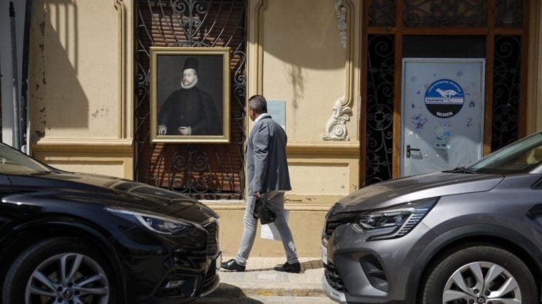 Imagen de una de las réplicas que el Museo Nacional del Prado ha llevado a Paiporta (Valencia)