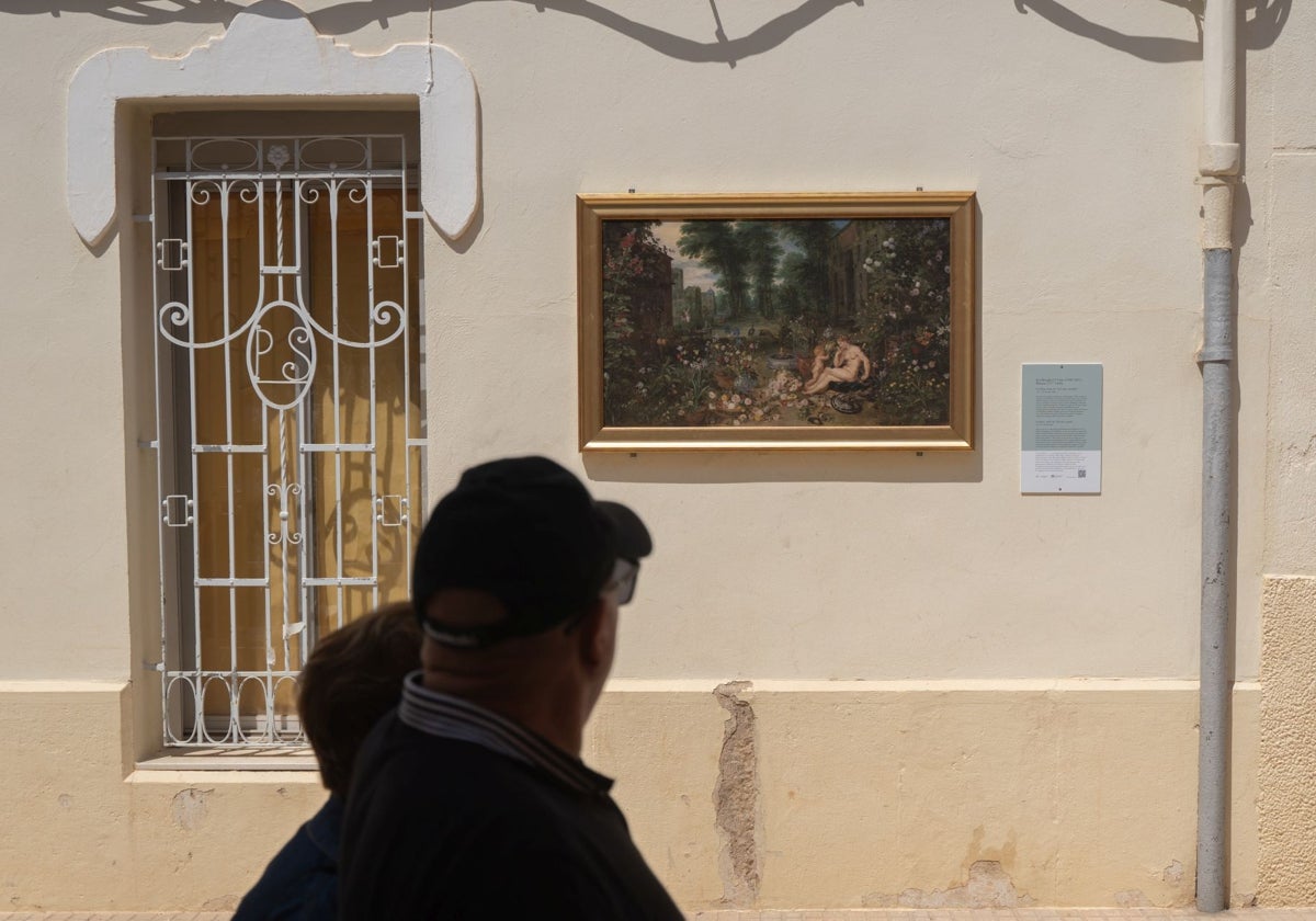 Imagen de una de las réplicas que el Museo Nacional del Prado ha llevado a Paiporta (Valencia)