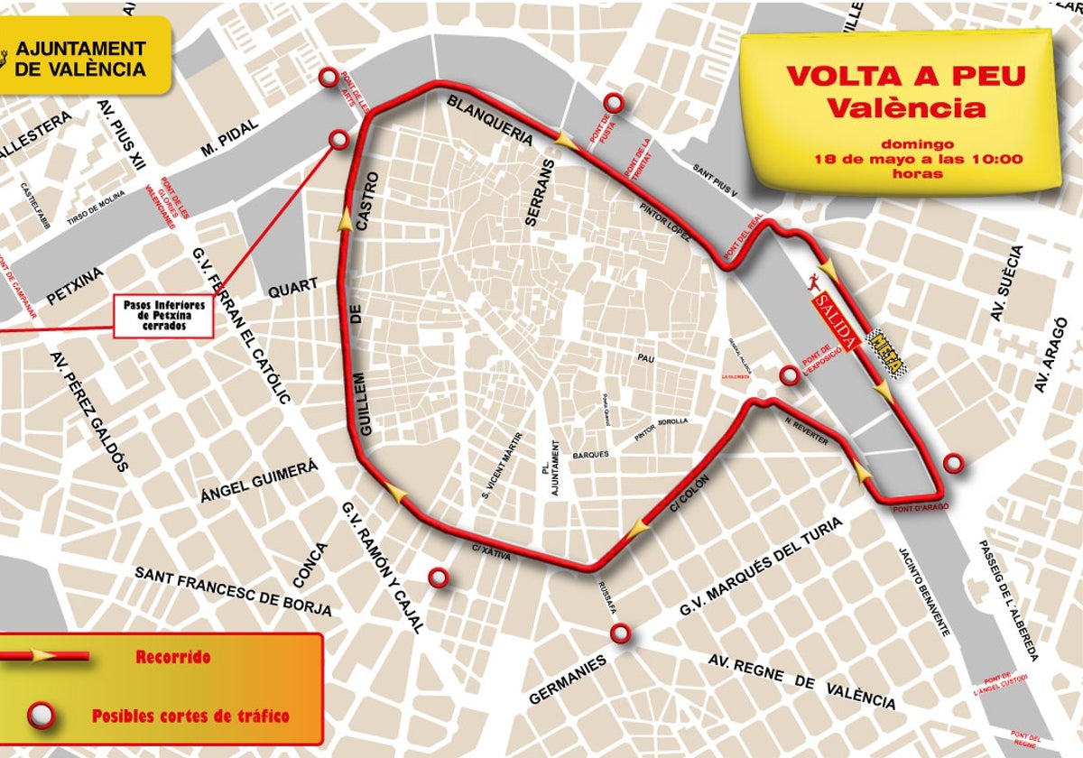 Imagen del circuito de la Volta a Peu Valencia