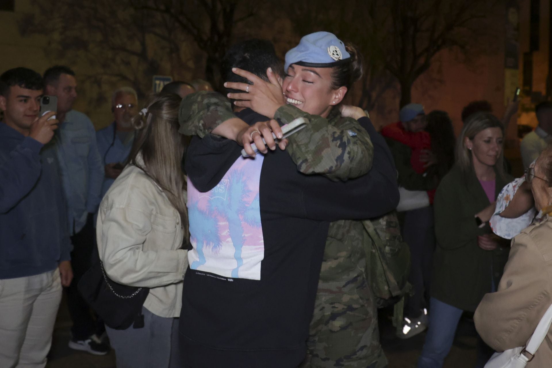 En imágenes, el emotivo regreso de El Líbano de los primeros militares de la BRI X de Córdoba