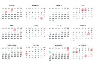 Calendario de festivos de Andalucía para 2026: catorce días y cinco puentes