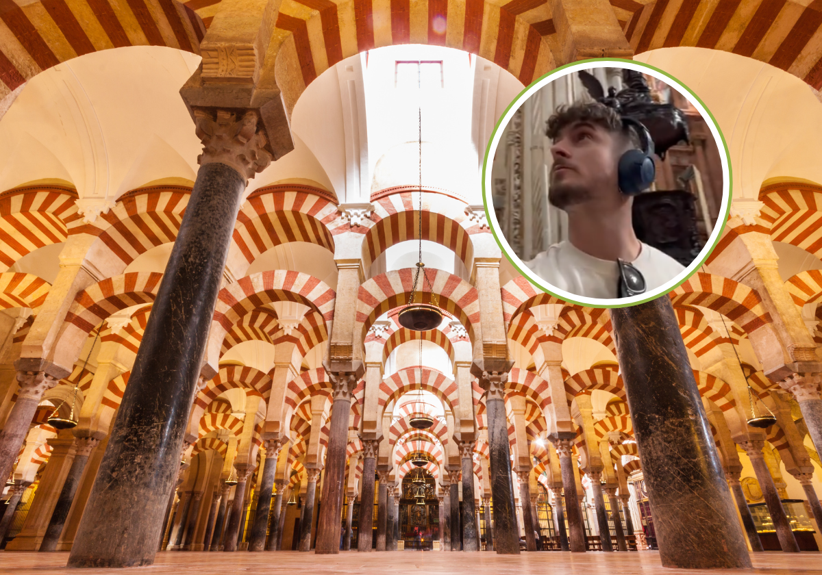 El influencer iLeoVlogs visitando la Mezquita de Córdoba