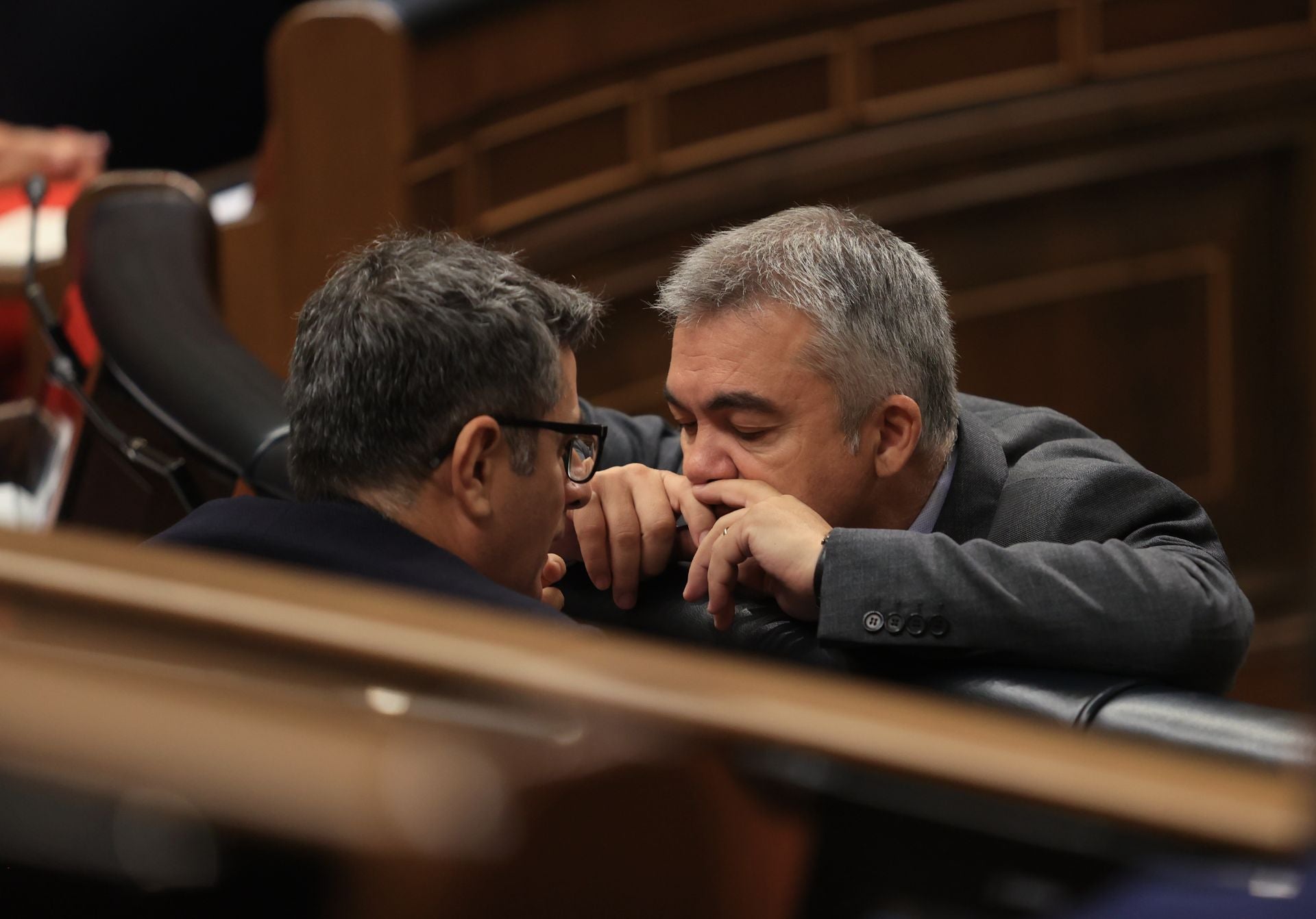 Bolaños y Cerdán, en el Congreso, en una imagen de septiembre de 2024