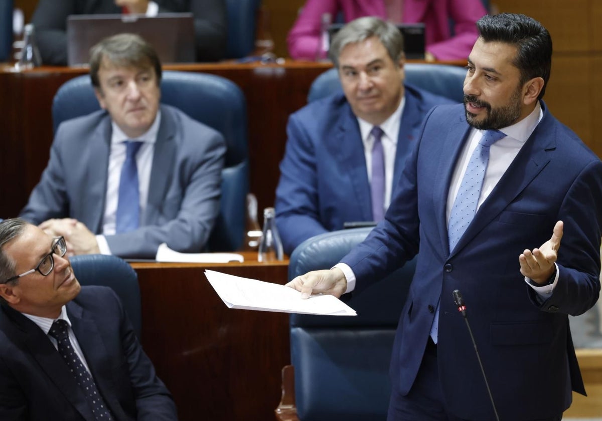El portavoz del PP en la Asamblea, Carlos Díaz-Pache