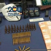 Imagen del vídeo cedido por la Policía Nacional con parte de lo intervenido durante la operación