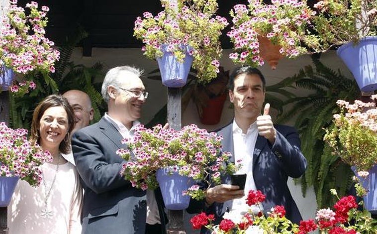Imagen principal - Visitas de personajes conocidos como el presidente Pedro Sánchez, la vicepresidenta María Jesús Montero o Paloma Cuevas en imágenes de archivo