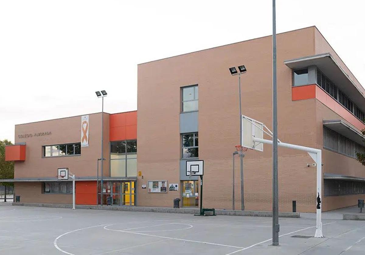 Patio de colegio Alborada, en Alcalá de Henares