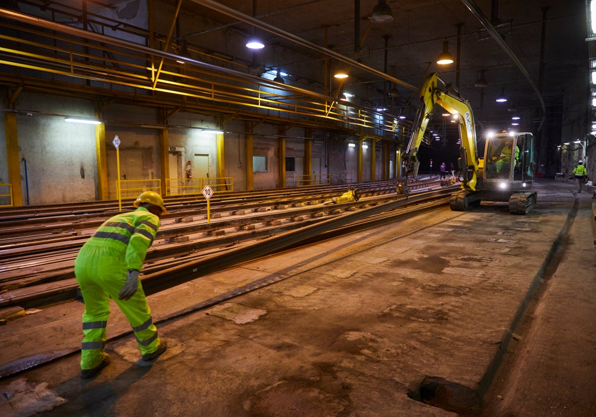 Trabajos previos a las obras de la línea 6