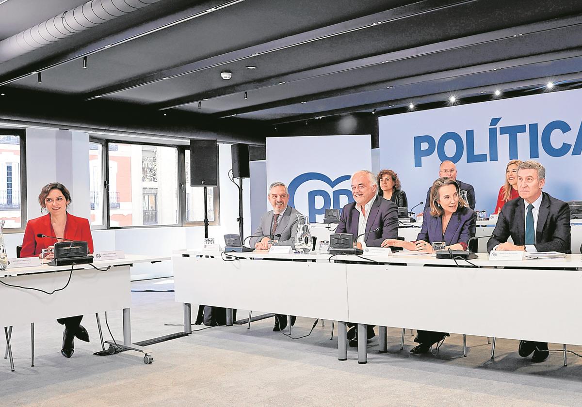 Reunión del comité ejecutivo PP el pasado marzo