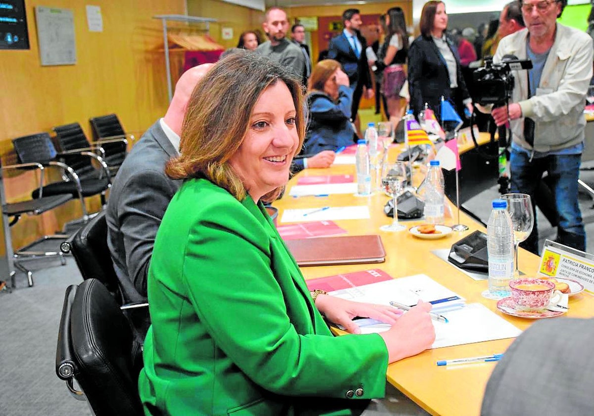 La consejera Patricia Franco durante la reunión celebrada este lunes