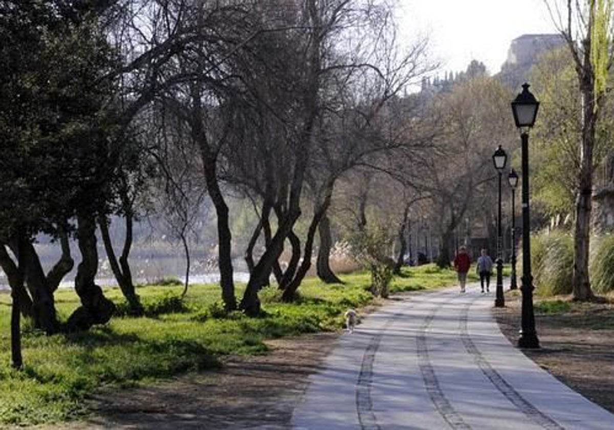 La senda ecológica del Tajo a su paso por Toledo