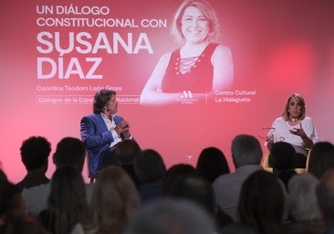 Imagen de la expresidenta de la Junta de Andalucía Susana Díaz este lunes en Málaga