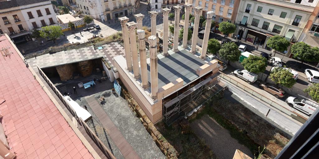 La nueva imagen del Templo Romano de Córdoba tras las obras para ser visitable, a examen de los expertos