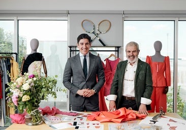 Pablo López, CEO de Silbon, y Lorenzo Caprile con los nuevos diseños