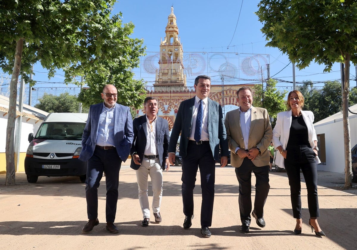 Bernardo Jordano, Miguel Ruiz Madruga, José María Bellido, Julián Urbano y Marian Aguilar, en la Feria