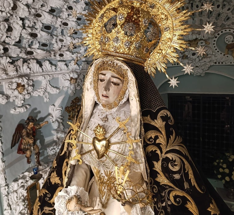 La Virgen, esta semana, de nuevo en su camarín, tras el besamanos