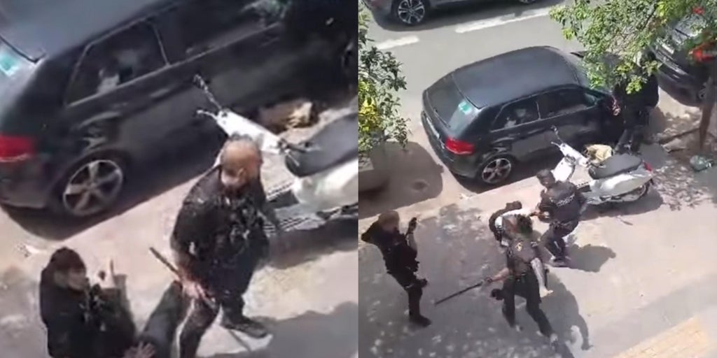 El vídeo de la trifulca a puñetazos con detenidos y policías heridos en valencia