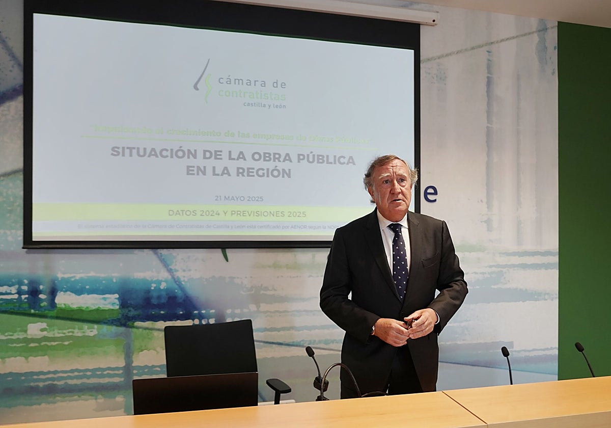 El presidente de la Cámara de Contratistas de Castilla y León, Enrique Pascual