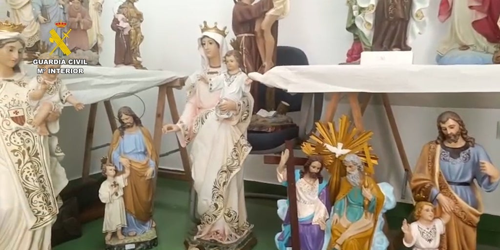 Asalta panteones para robar figuras religiosas valoradas en 100.000 euros y con 150 años de antigüedad