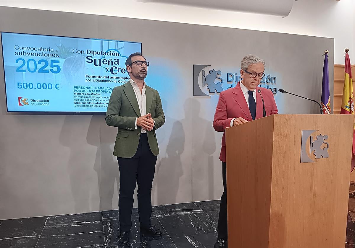 El presidente de la Diutacción durante su comparecencia este miércoles en la Diputación