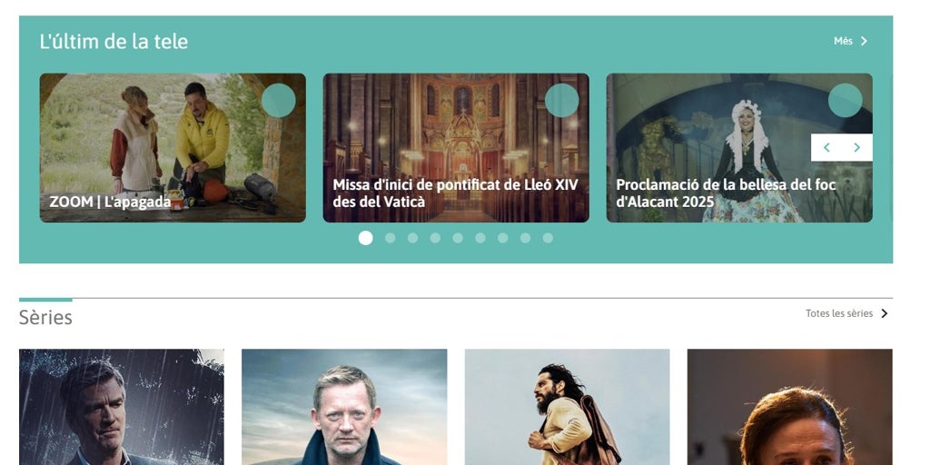À Punt ofrece programas, series, cine y pódcast  A la carta  en su web