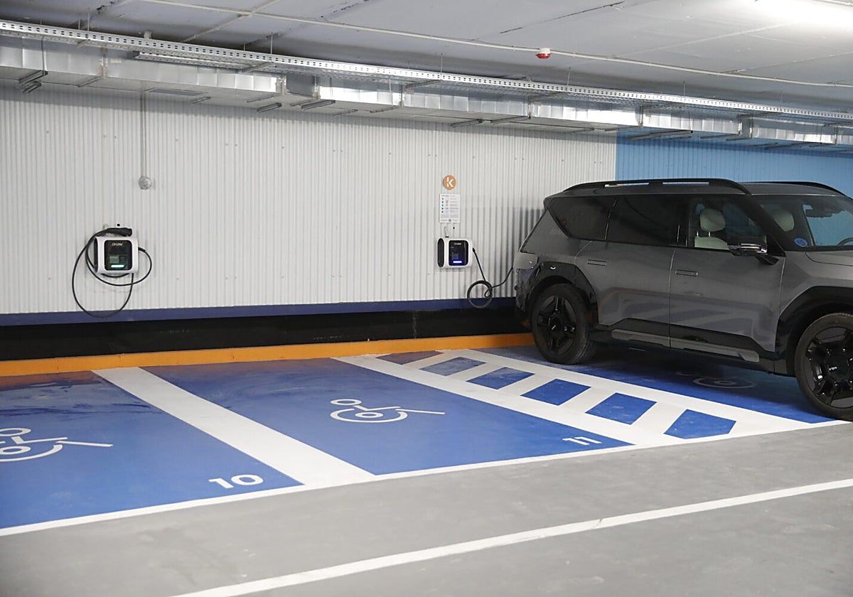 Una imagen actual del aparcamiento de Colón